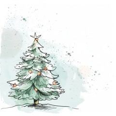 Christmas tree illustration.