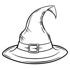 Witch Hat vector art illustration