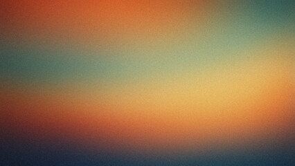 Naklejka premium Panoramic gradient background with a sunset-inspired, grainy texture.