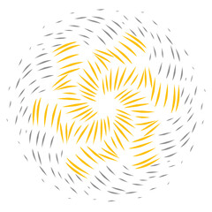 Fireworks illustration with gold and grey colour
