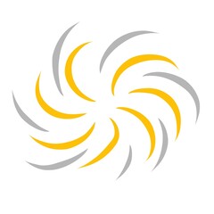 Fireworks illustration with gold and grey colour
