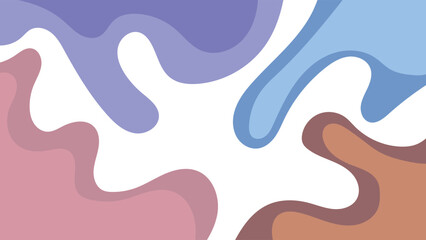 ABSTRACT BACKGROUND COLORFUL WITH HAND DRAWN SHAPES FLAT DESIGN VECTOR TEMPLATE FOR WALLPAPER, COVER DESIGN, HOMEPAGE DESIGN