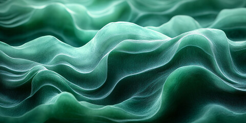 Obraz premium This abstract background features teal and emerald gradients on a dark canvas, ideal for technology web banners, calming presentations, or minimalist designs.