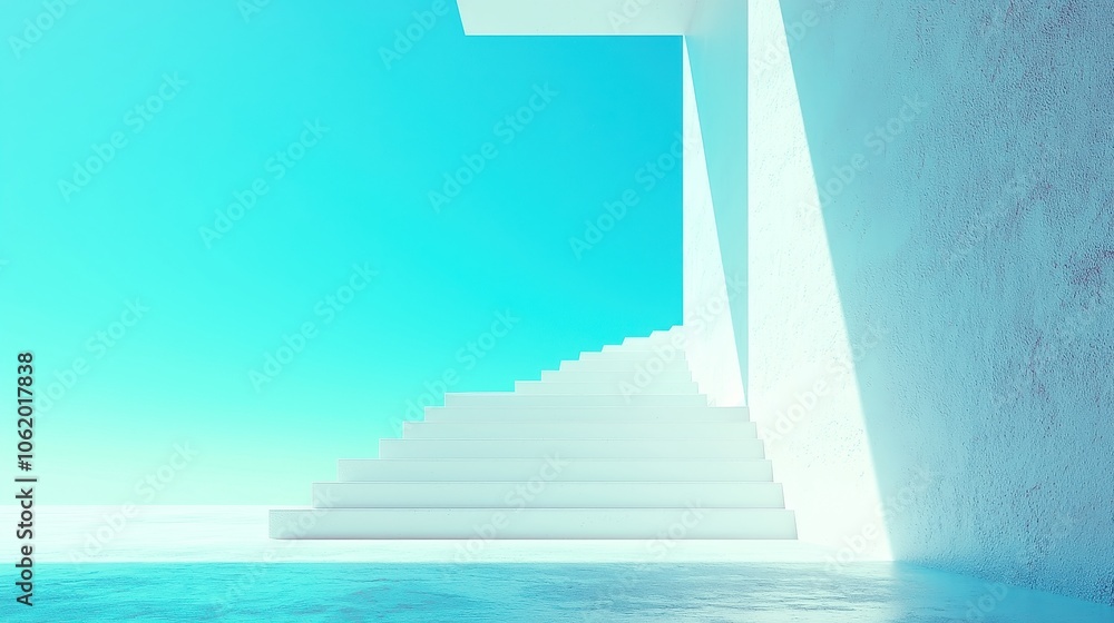 Poster abstract three-dimensional background featuring interlocking rectangular shapes, showcasing simple g