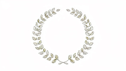 silver laurel wreath