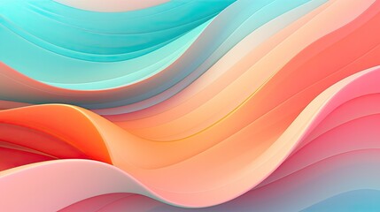 Fototapeta premium Wavy backgound made of plastic. Dynamic backdrop for graphic design. Abstract background.