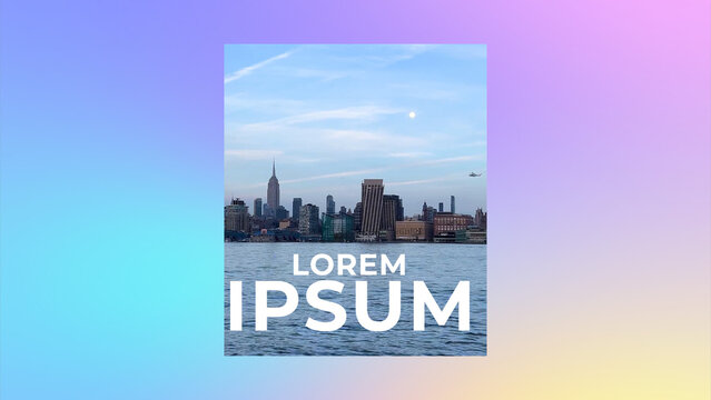 Modern Clean Slideshow 4 1:1 16:9 9:16