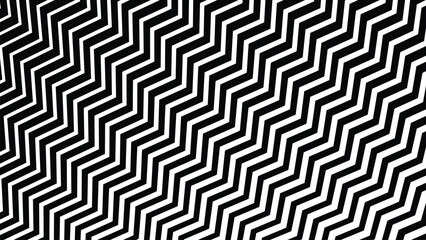 Black and white seamless zig zag pattern abstract background