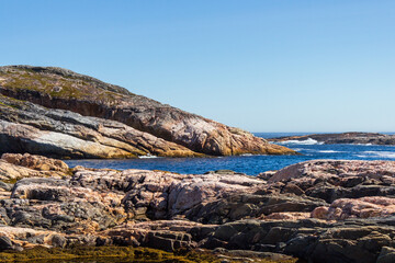 Scenic Coastal Rock Formations and Tranquil Blue Ocean