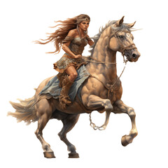 Fototapeta premium horse with rider