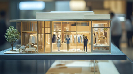 model of clothing store