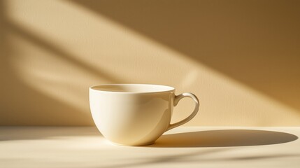 Fototapeta premium Gentle Shadows on a Coffee Cup