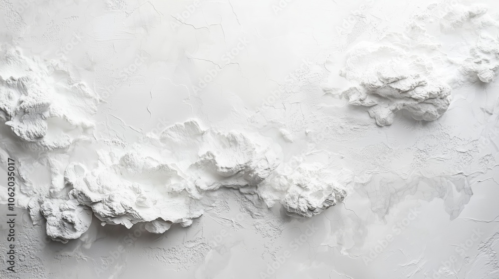 Poster white textured background with soft cloud-like patterns