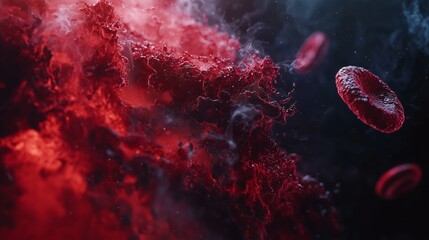 Dynamic Flow of Red Blood Cells in Motion