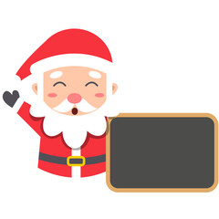 Cute santa claus cartoon vector illustration