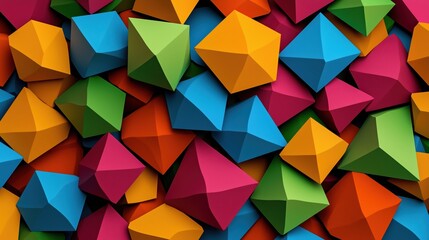 Colorful image of many different colored cubes. The cubes are all different sizes and colors, and they are arranged in a way that creates a sense of depth and dimension. The image is vibrant