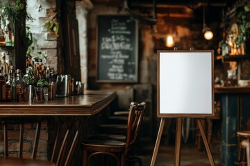 A realistic blank white welcome sign mockup