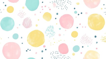 Playful Circle Wallpaper Design for Bright Spaces