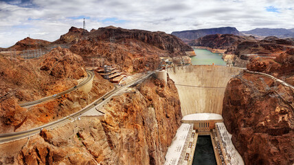 hoover dam panorama
