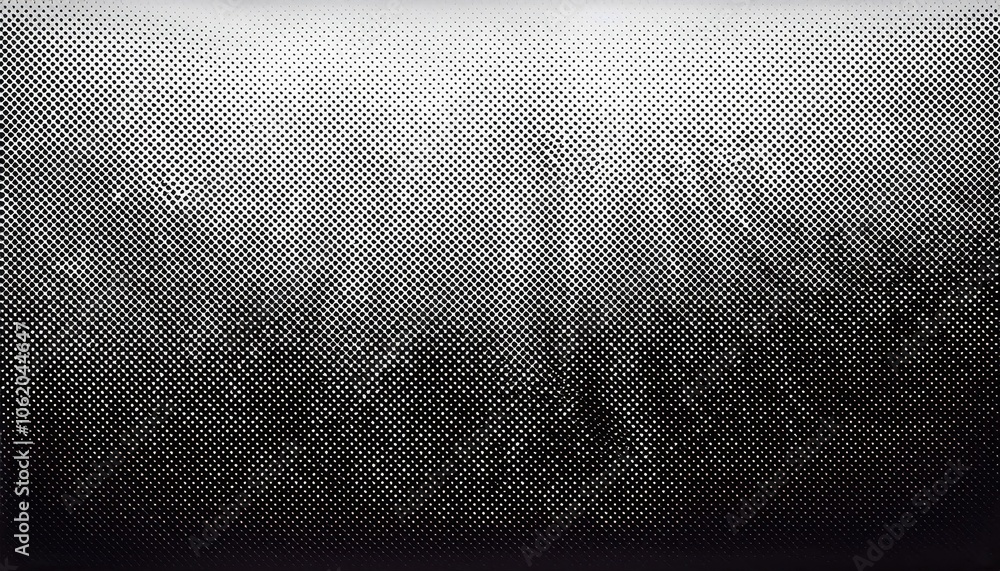 Poster Abstract Halftone Pattern Background with Gradual Gradient Effect from Light to Dark, Ideal for Pop Art, Graphic Design, and Retro Inspired Visuals in Advertising and Print Media