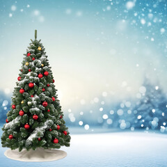 Obraz premium Merry Christmas and Happy New Year Generative AI