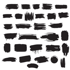 black brush strokes