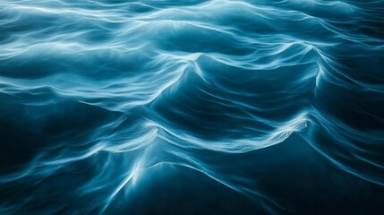Fototapeta premium Abstract modern blue wave fluid background