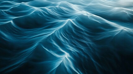 Fototapeta premium Abstract modern blue wave fluid background