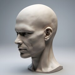 Obraz premium A detailed and artistic representation of a human head showcasing the complexities of human emotion and thought processes, ideal for educational or artistic contexts.