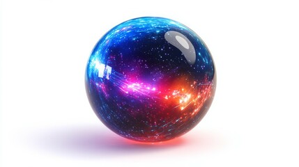 Abstract like art glass energetic mystical magic ball