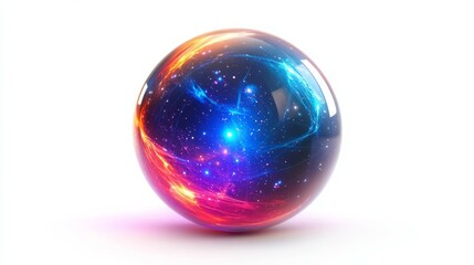 Abstract like art glass energetic mystical magic ball
