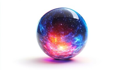 Abstract like art glass energetic mystical magic ball