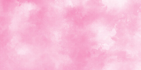 Soft Pink polished and stained grunge watercolor texture, grunge and luxury creative colorful modern pink paper texture, pink abstract painted watercolor aquarelle texture with white clouds on it.