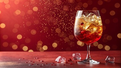 Rum Punch with Pineapple and Citrus Garnish – Perfect for Cocktail Blogs, Summer Party Menus, Beach-Themed Events, and Festive Drink Photography