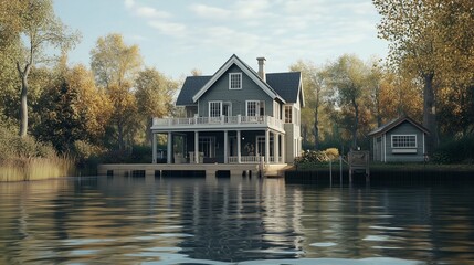 Obraz premium House on the water