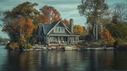 Fototapeta premium House on the water