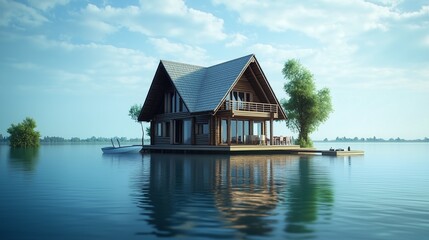Fototapeta premium House on the water