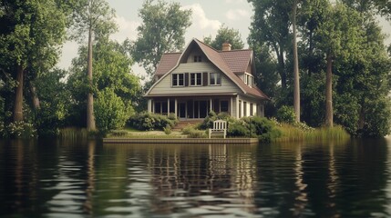 Fototapeta premium House on the water