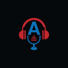 Audio Studio Logo With Letter A