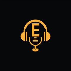 Audio Studio Logo With Letter E