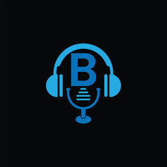 Audio Studio Logo With Letter B