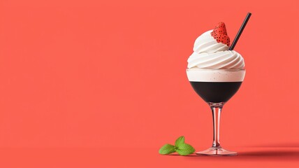 National Sundae Day poster with colorful ice cream bowls, flat design illustration