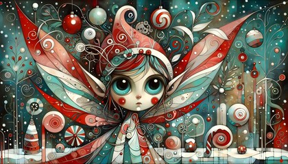 Fototapeta premium Duendecillos Navideños Mágicos