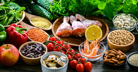 Food products representing the MIND diet