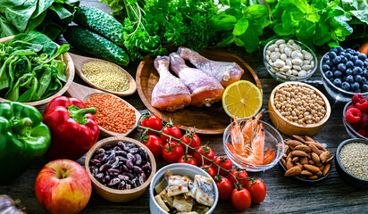 Food products representing the MIND diet