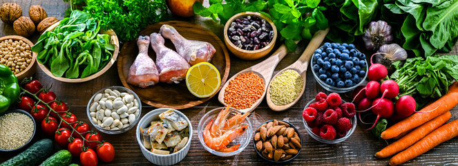 Food products representing the MIND diet
