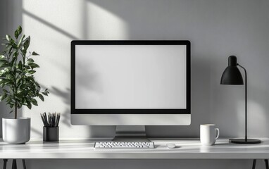 Modern Workspace Mockup.