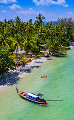  view of koh Mook or koh Muk island, in Trang, Southern Thailand Asia