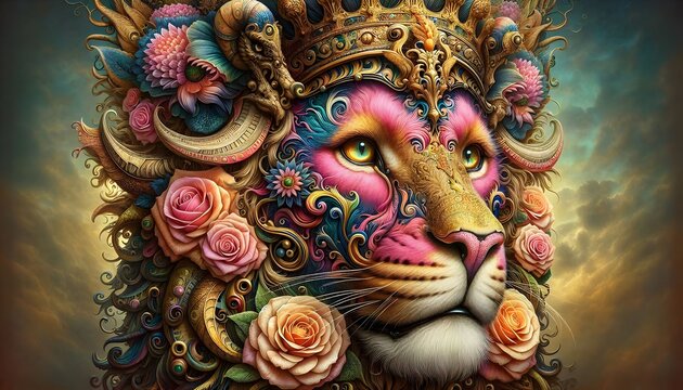 "Realeza Metam&oacute;rfica: La Esencia del Le&oacute;n y el Drag&oacute;n"