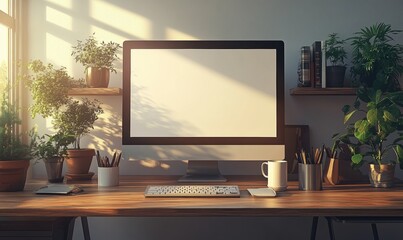 Fototapeta premium Modern Workspace.